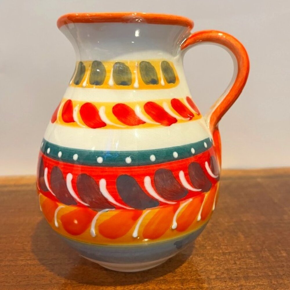 Hand Painted in Spain HNOS Pedraza Ceramic Pitcher